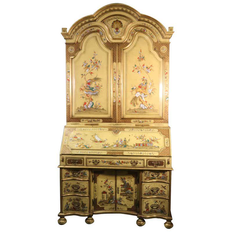 ENGLISH CHINOISERIE SECRETARY DESK (1 of 19)