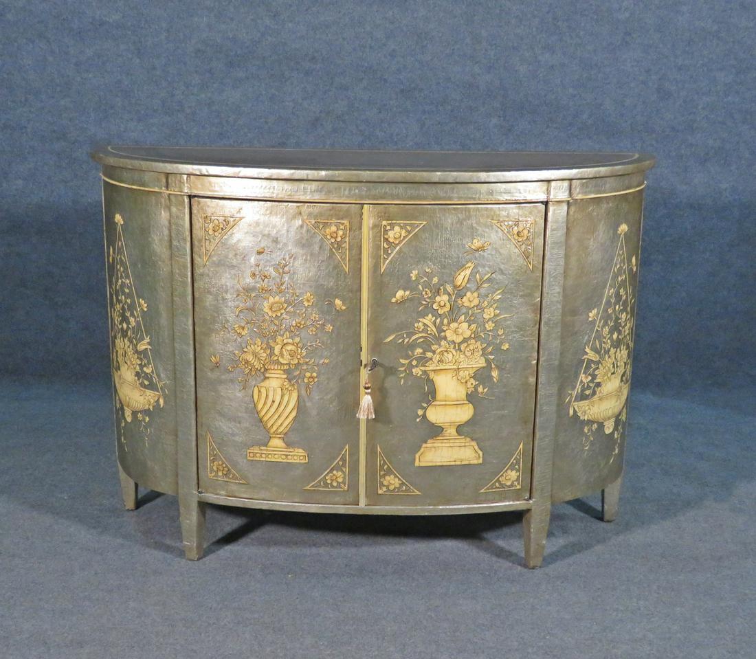 THEODORE ALEXANDER DEMILUNE 2 DOOR COMMODE (1 of 9)