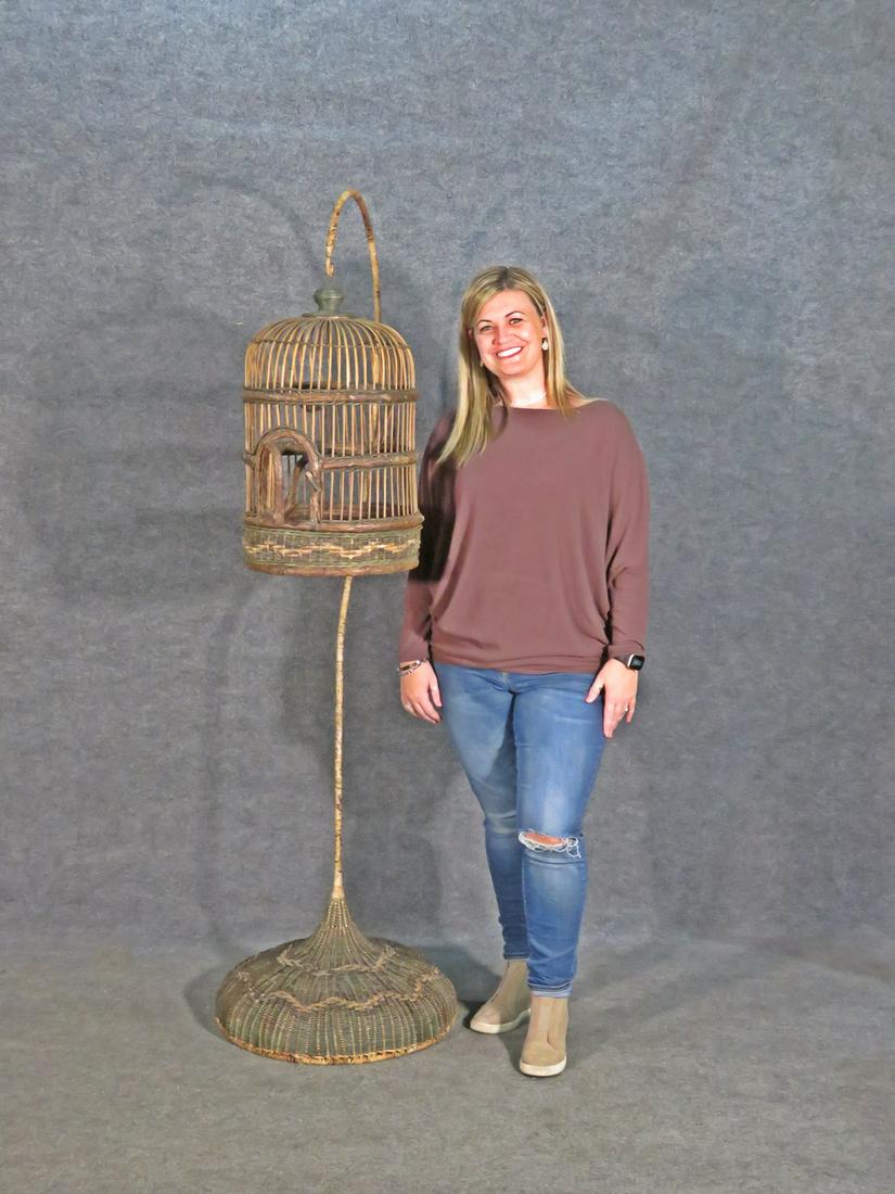 WICKER BIRD CAGE (1 of 8)