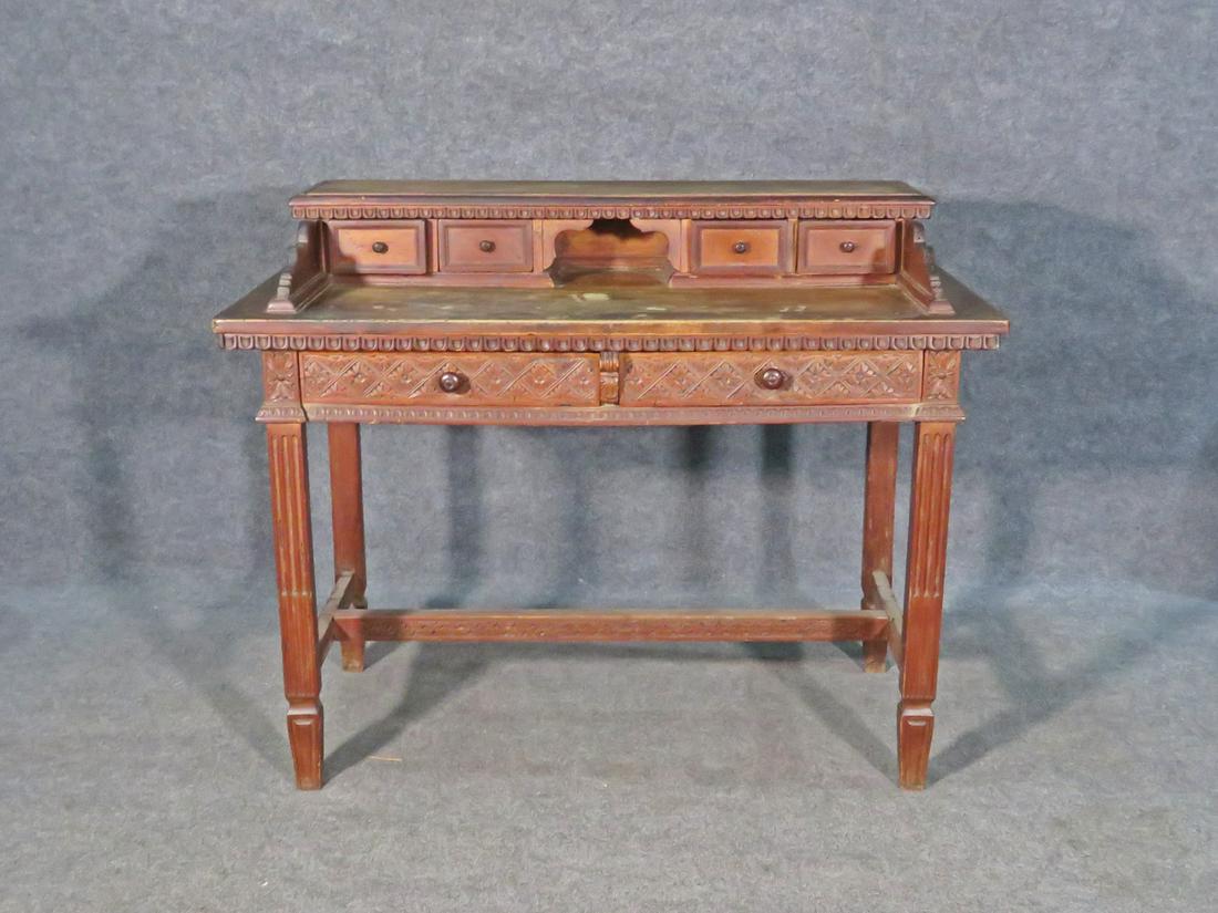 ANTIQUE RENAISSANCE ITALIAN DESK (1 of 9)