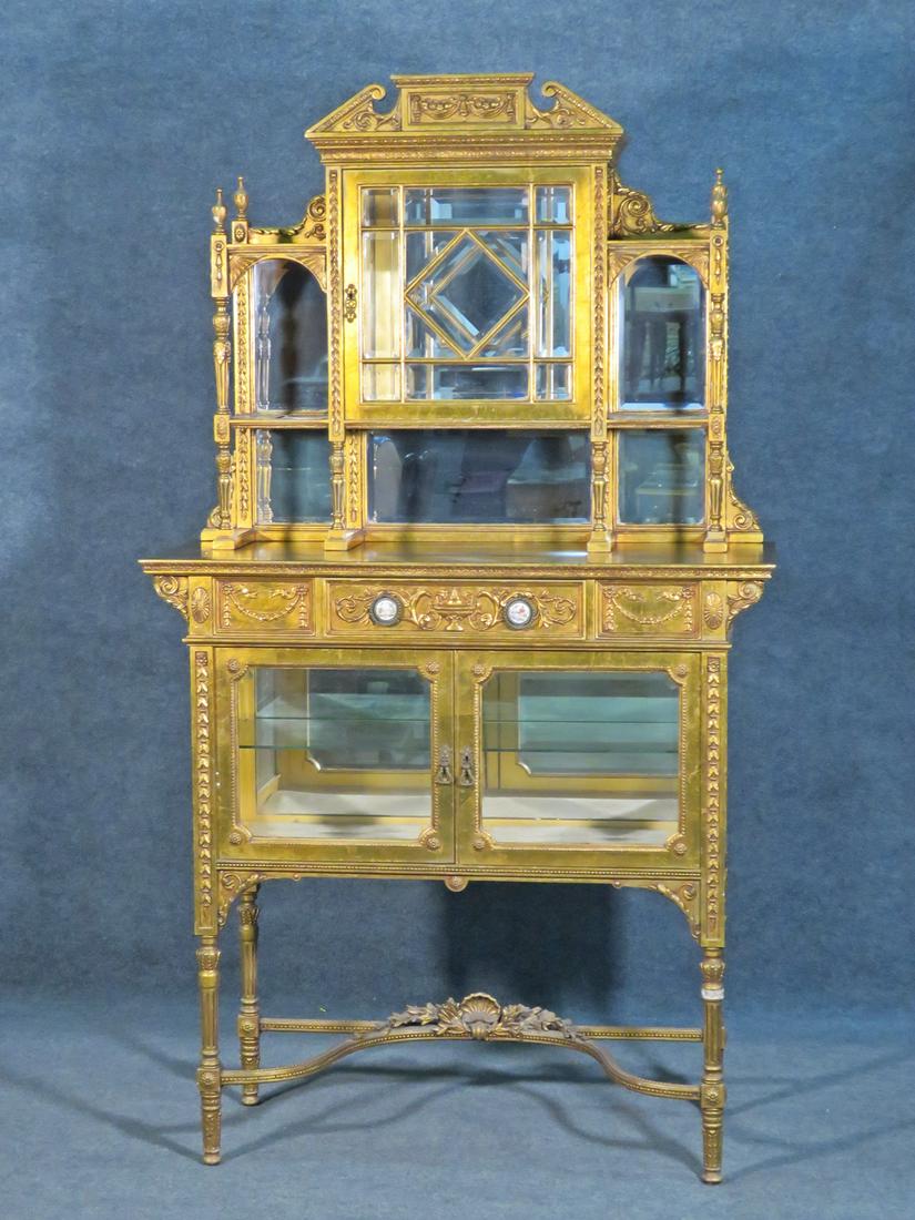 BELLE EPOQUE STYLE GILT VITRINE (1 of 13)