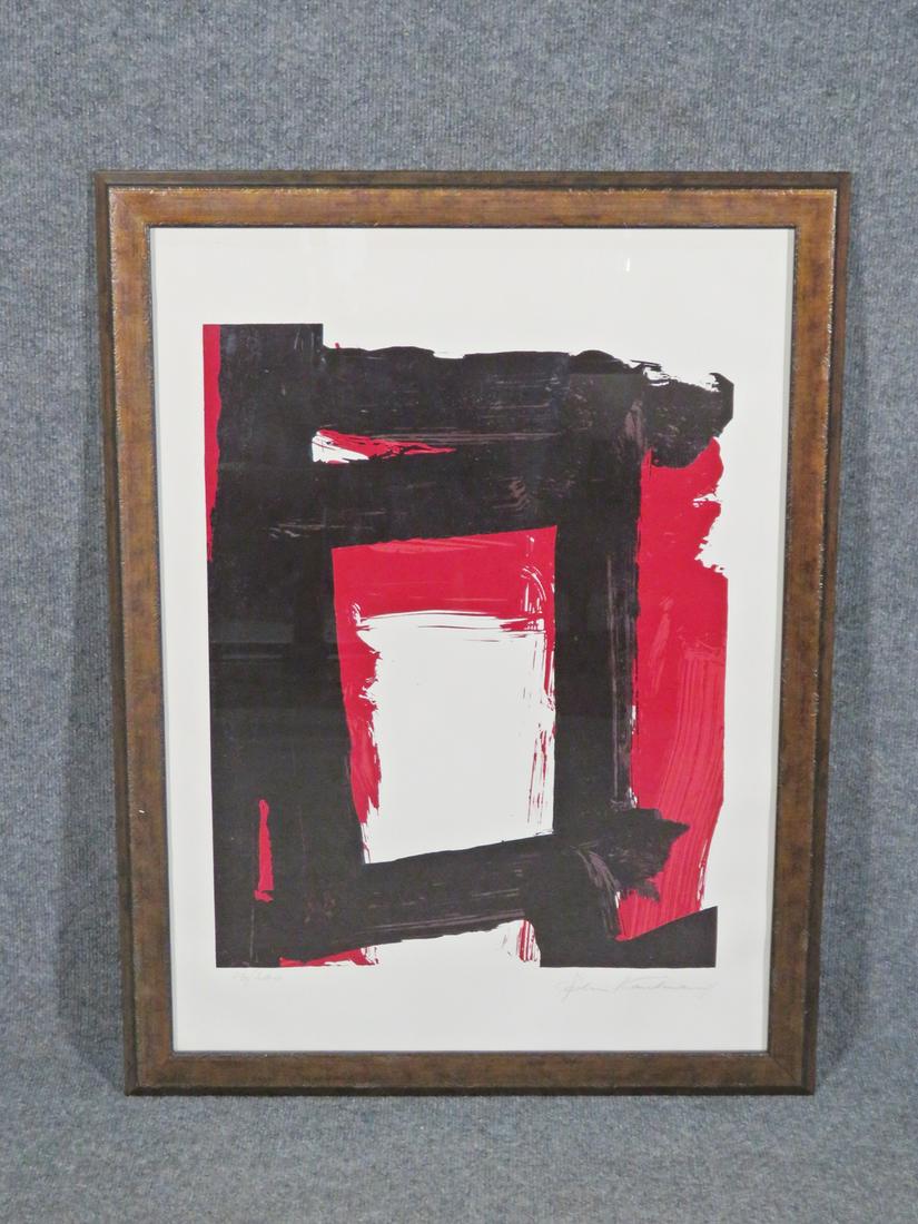 EDVINS STRAUTMANIS ABSTRACT SCREENPRINT (1 of 8)