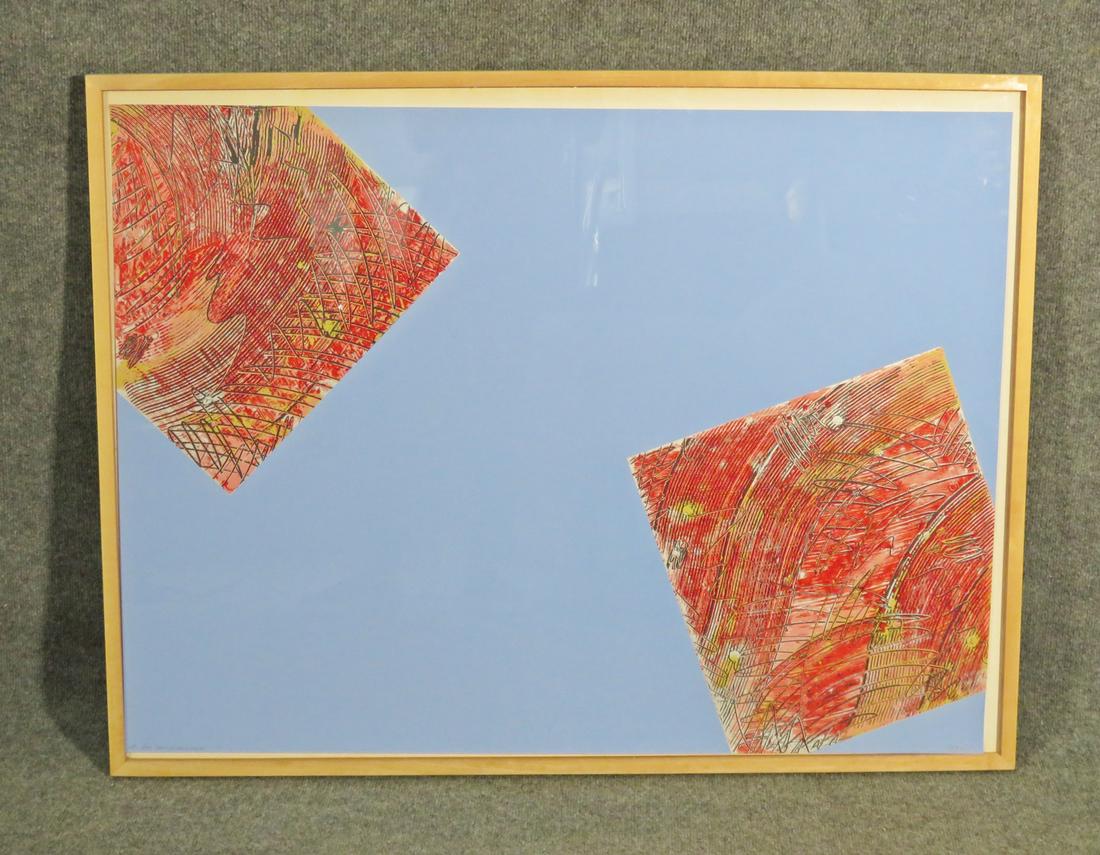 JIM JACOBS POST MODERN ABSTRACT SCREENPRINT (1 of 6)