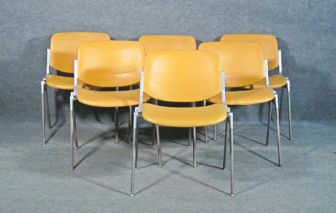 6 CASTELLI SIGNED STACKING CHAIRS (1 of 10)