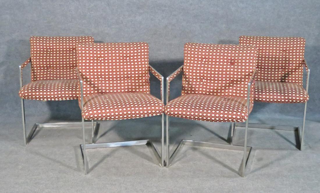 4 BERNHARDT FLAT BAR ARM CHAIRS (1 of 9)