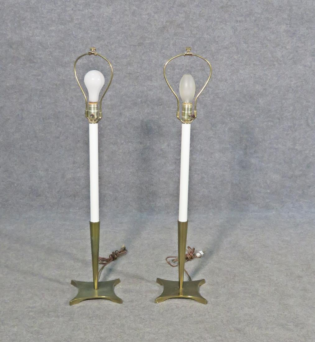 PAIR LAMPS ATTRIBUTED TOMMI PARZINGER FOR STIFFLE (1 of 7)