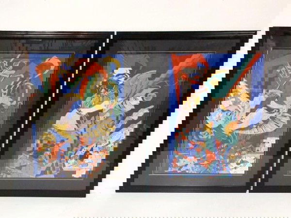 MIHAIL CHEMIAKIN LITHOGRAPHS "POESIES I & II": Pair of lithographs. Each edition number 1/150. Signed. 36" x 26" image size. Excellent condition.