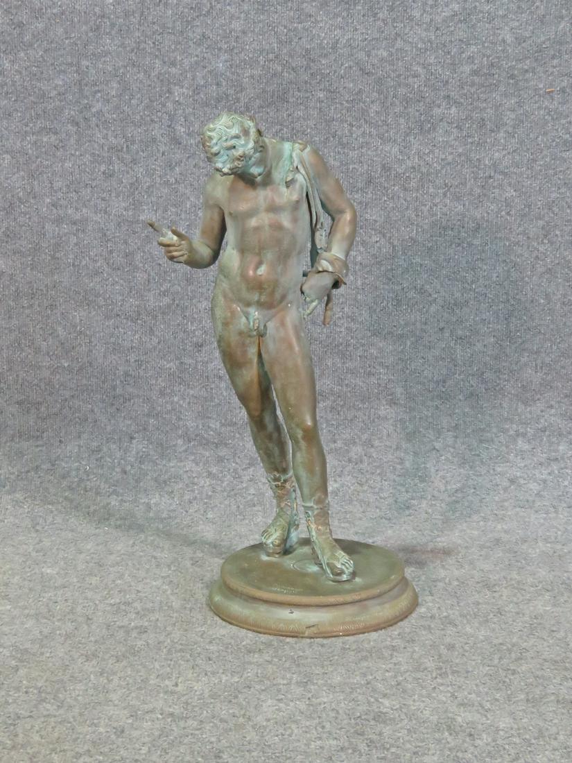 CHIURAZZI DI NAPOLI BRONZE STATUE NARCISSUS OF POMPEI (1 of 11)