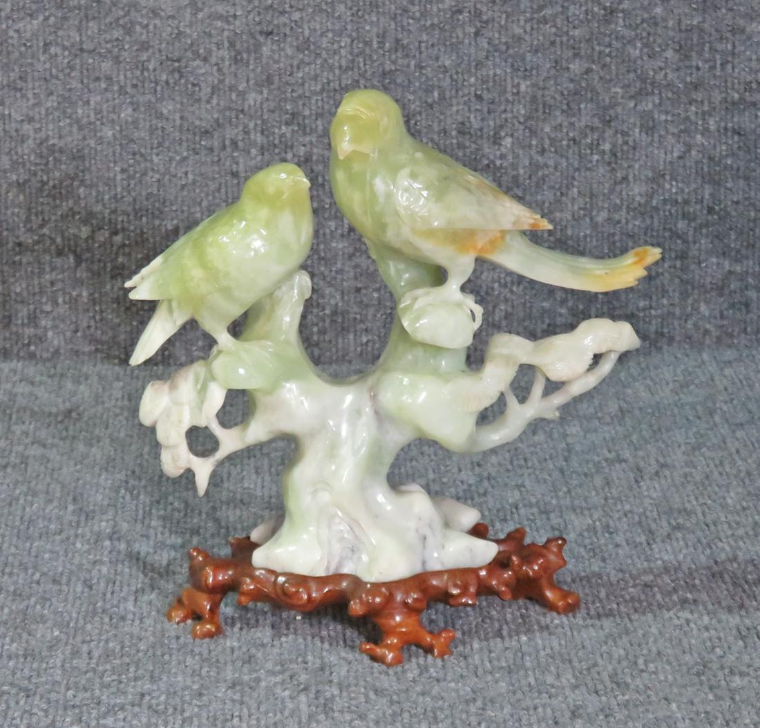 JADE STYLE TWO BIRDS ON TREE (1 of 10)