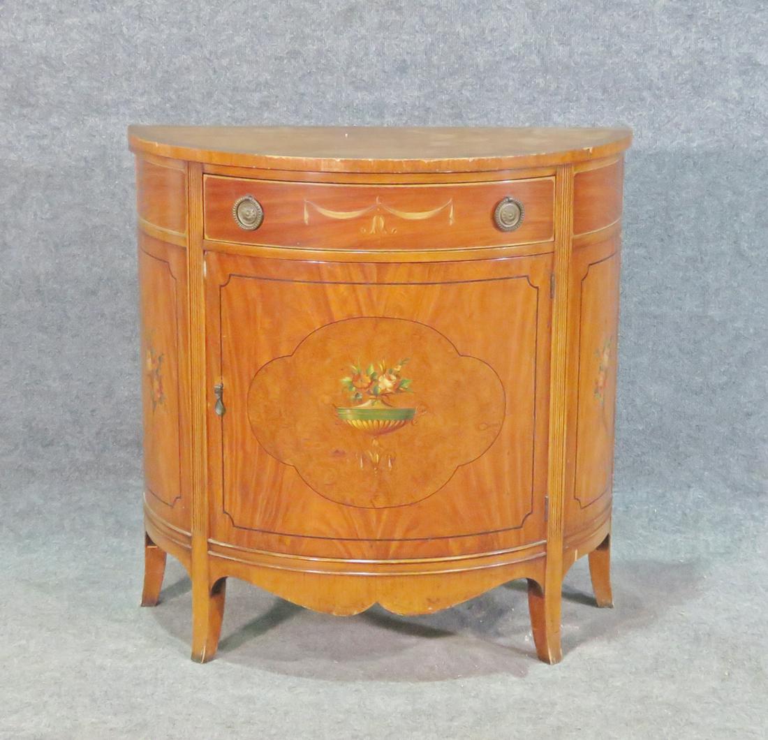 JOHN STUART DEMILUNE ADAMS STYLE COMMODE (1 of 10)
