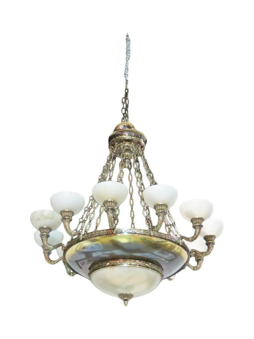 12 ARM REGENCY STYLE CHANDELIER (1 of 9)