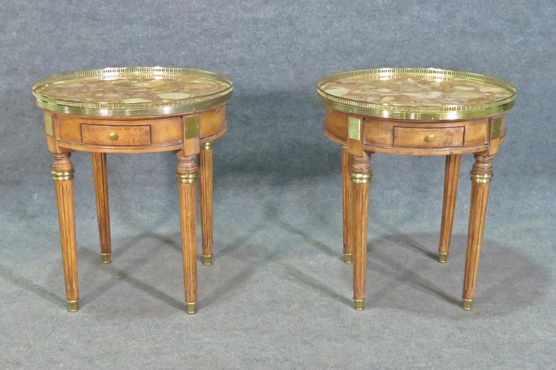 PAIR BOUILLOTTE TABLES (1 of 7)