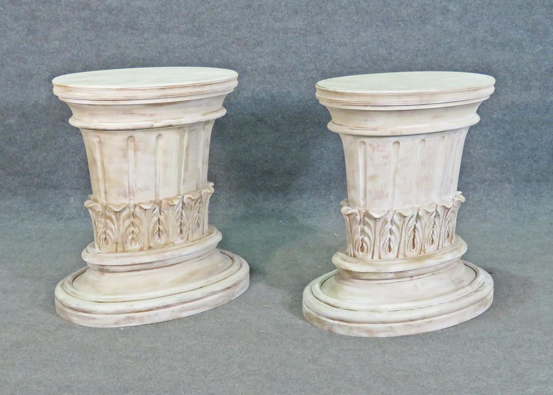 PAIR SWEDISH NEOCLASSICAL PEDESTALS (1 of 13)
