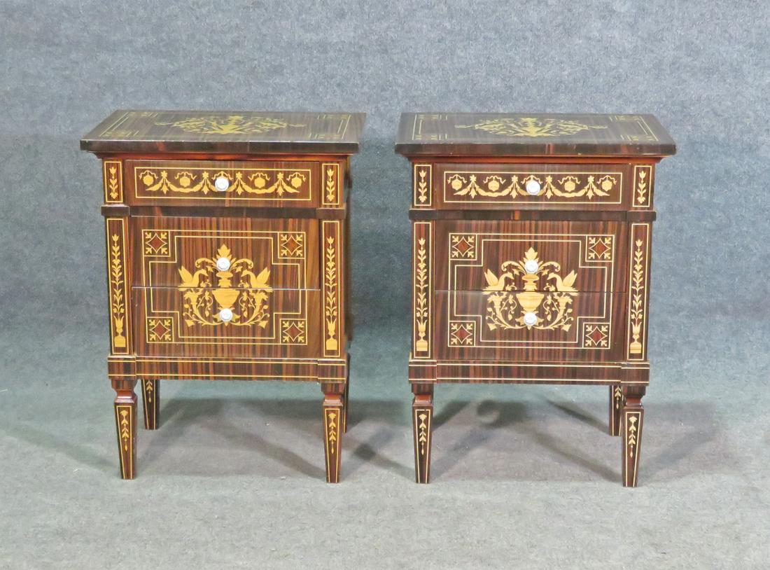 PAIR LOUIS XV STYLE NIGHT STANDS (1 of 5)