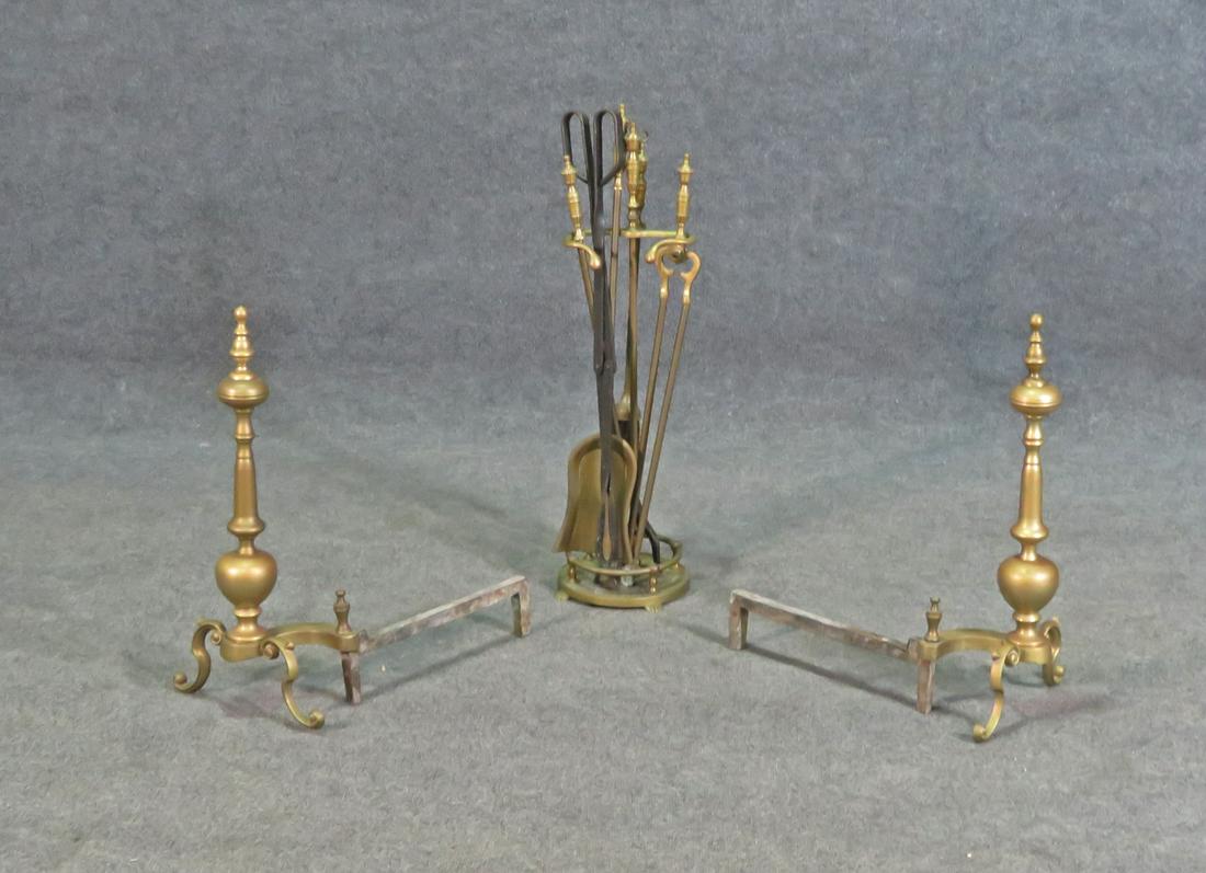 FIREPLACE TOOLS & ANDIRONS (1 of 8)