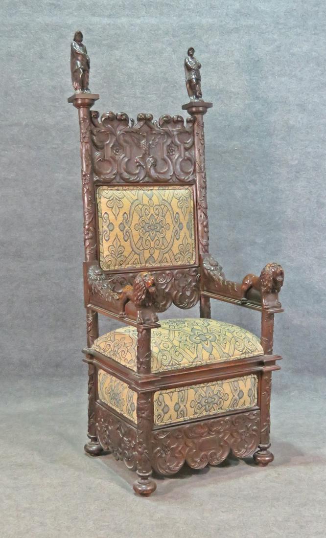 RENAISSANCE STYLE THRONE CHAIR (1 of 14)