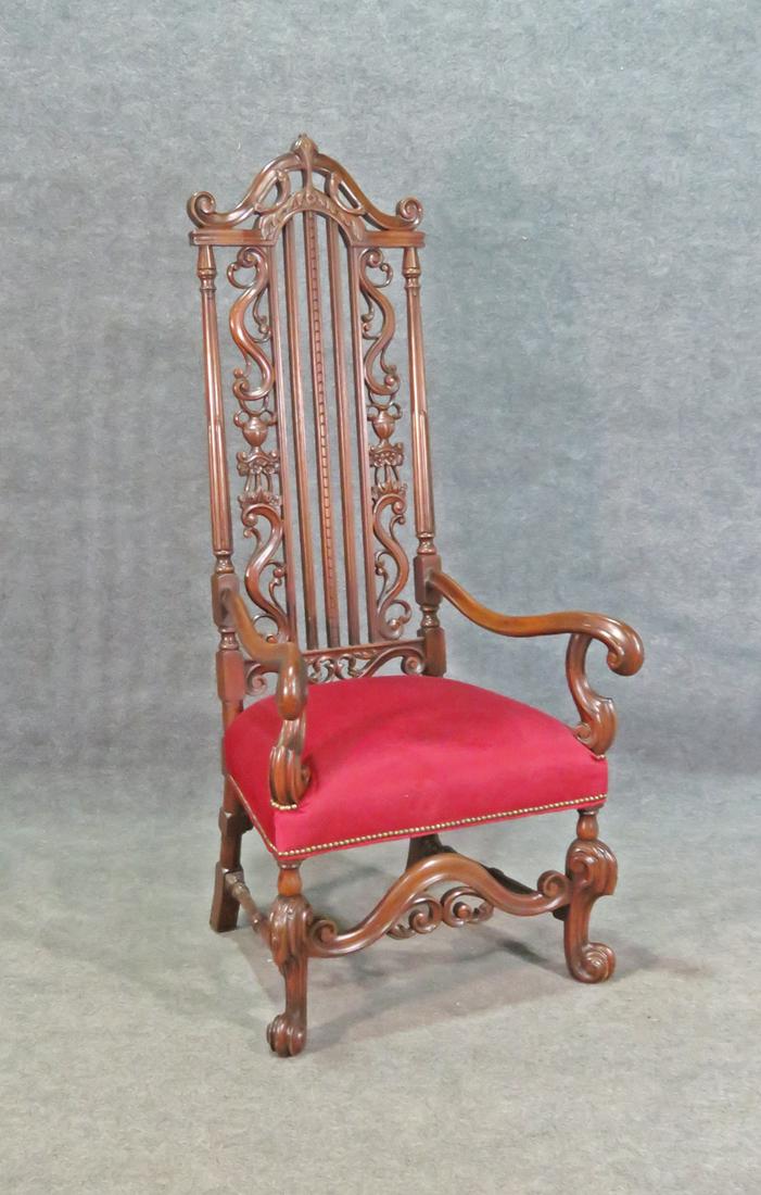 BAROQUE STYLE THRONE CHAIR (1 of 7)
