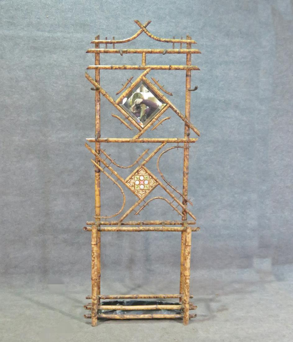 VICTORIAN BAMBOO HALL RACK (1 of 7)