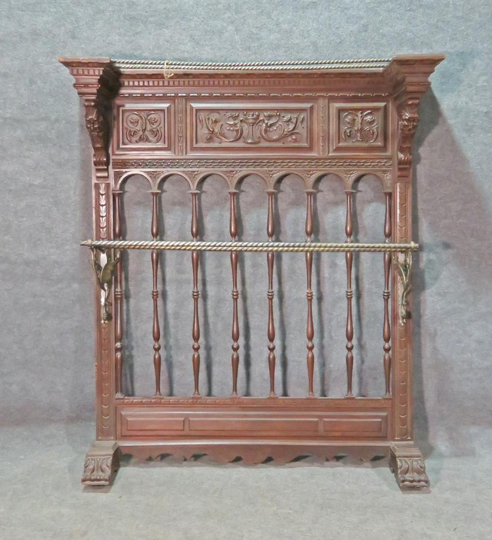 VICTORIAN CARVED UMBRELLA STAND (1 of 9)