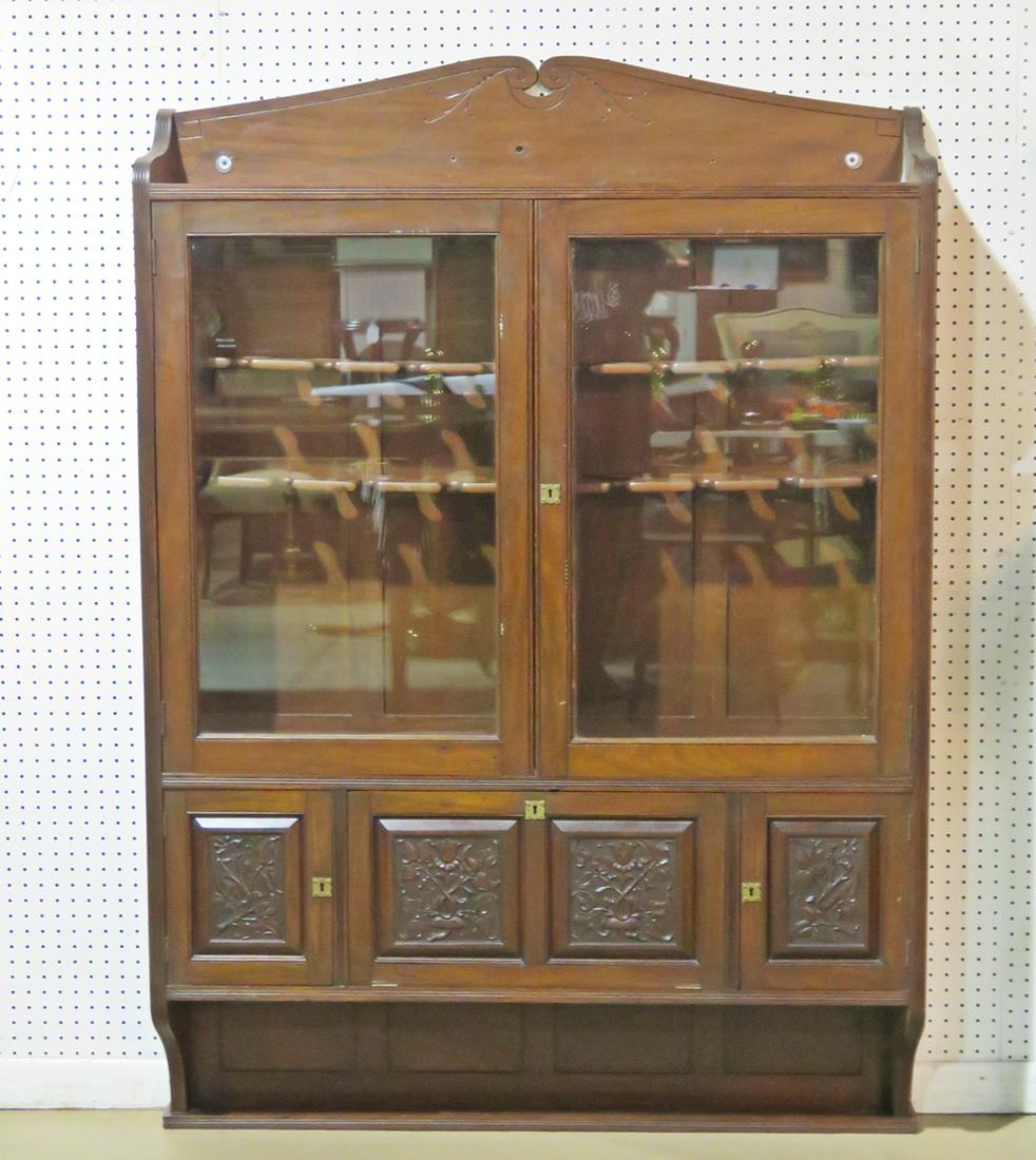VICTORIAN WALL MOUNTED  CABINET (1 of 8)
