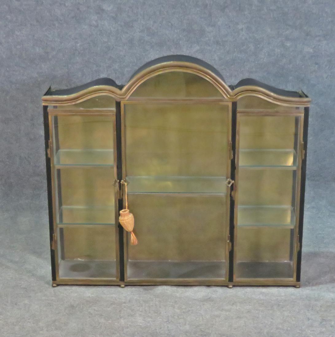 METAL AND GLASS DISPLAY CABINET (1 of 9)