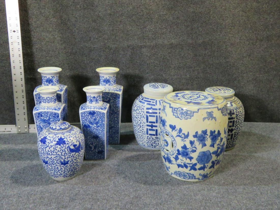 BLUE AND WHITE MIXED ASIAN LOT (1 of 4)