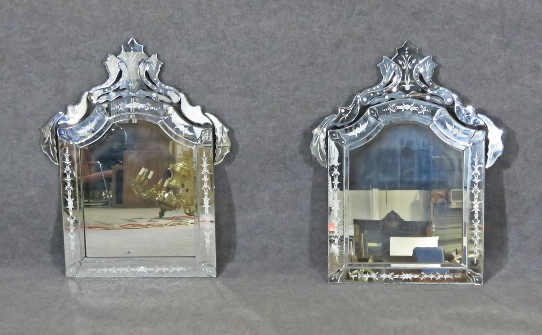 PAIR VENETIAN MIRRORS (1 of 12)
