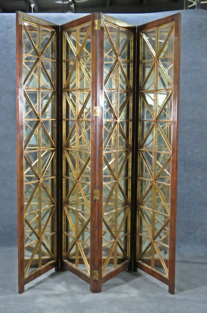 REGENCY STYLE  4 SECTION SCREEN ATTR THEODORE ALEXANDER (1 of 6)