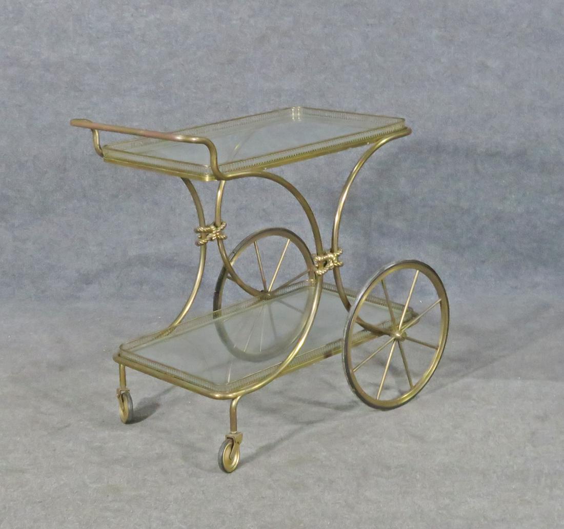 BRASS ITALIAN 2 TIER BAR CART (1 of 7)