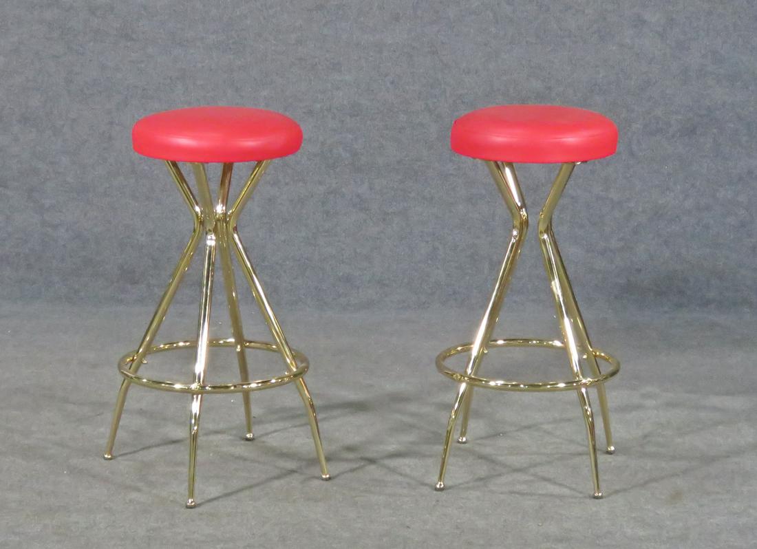 PAIR ITALIAN BAR STOOLS (1 of 6)