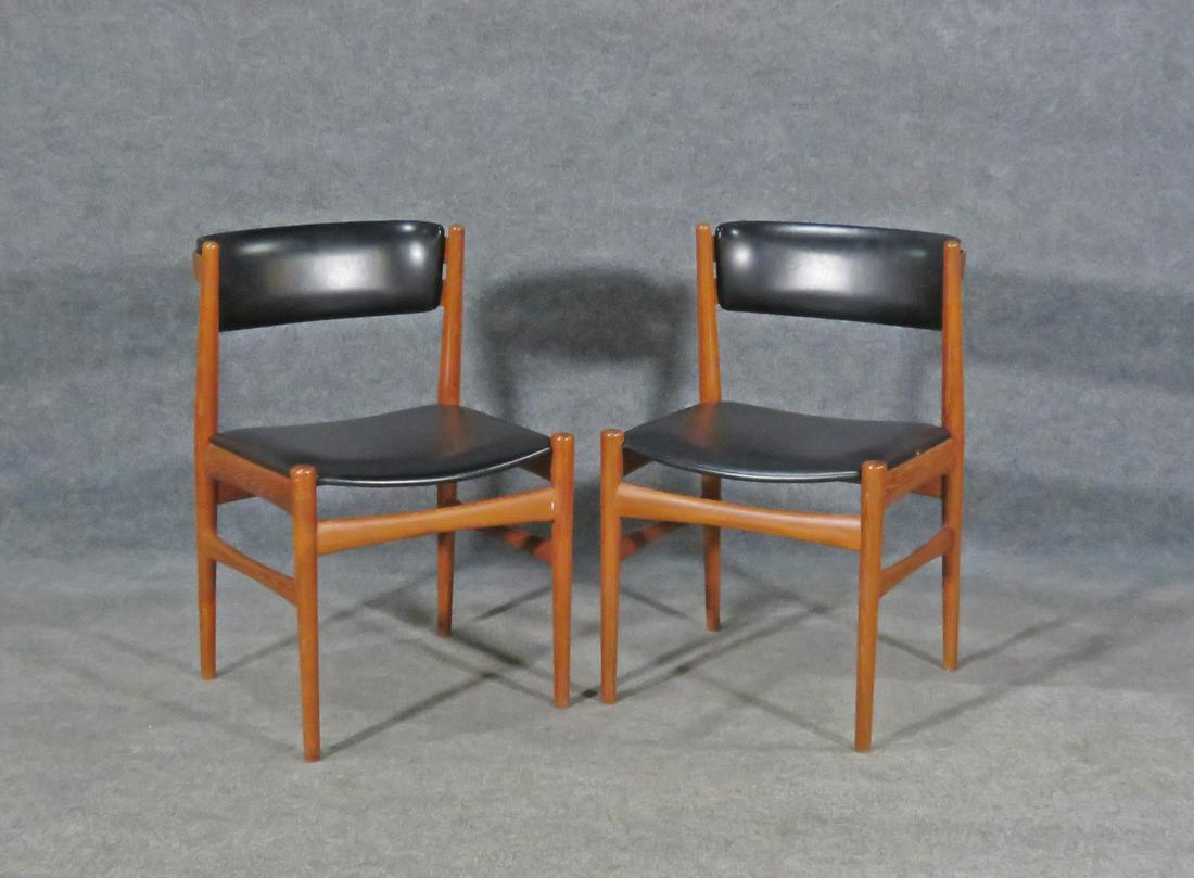PAIR DANISH SIDE CHAIRS (1 of 9)