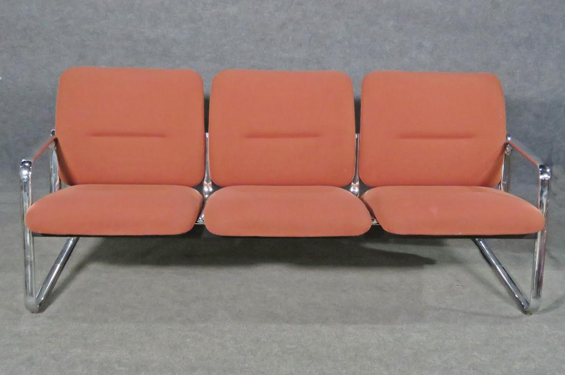 STEELCASE CHROME FRAME SOFA (1 of 12)