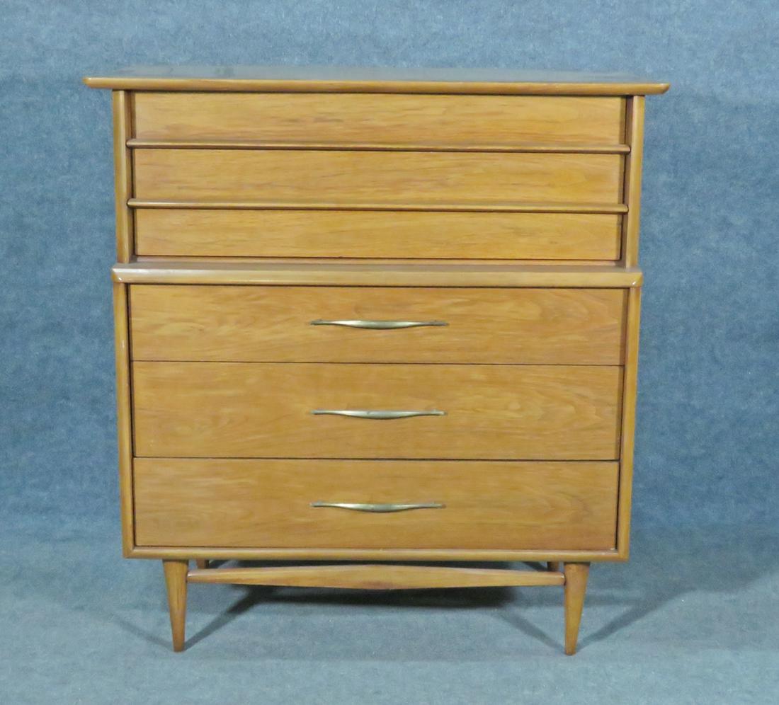 MID CENTURY MODERN KENT COFFEY TALL DRESSER (1 of 8)