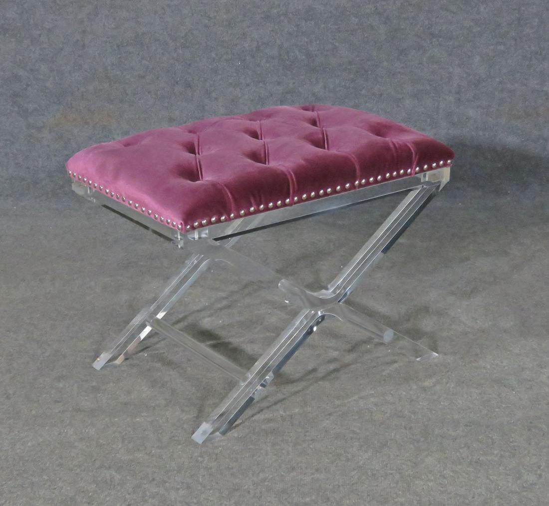 MCM LUCITE X BENCH (1 of 6)