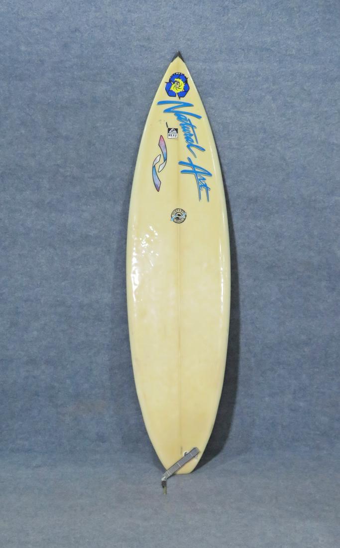 SIGNED VINTAGE NATURAL ARTS SURFBOARD (1 of 15)