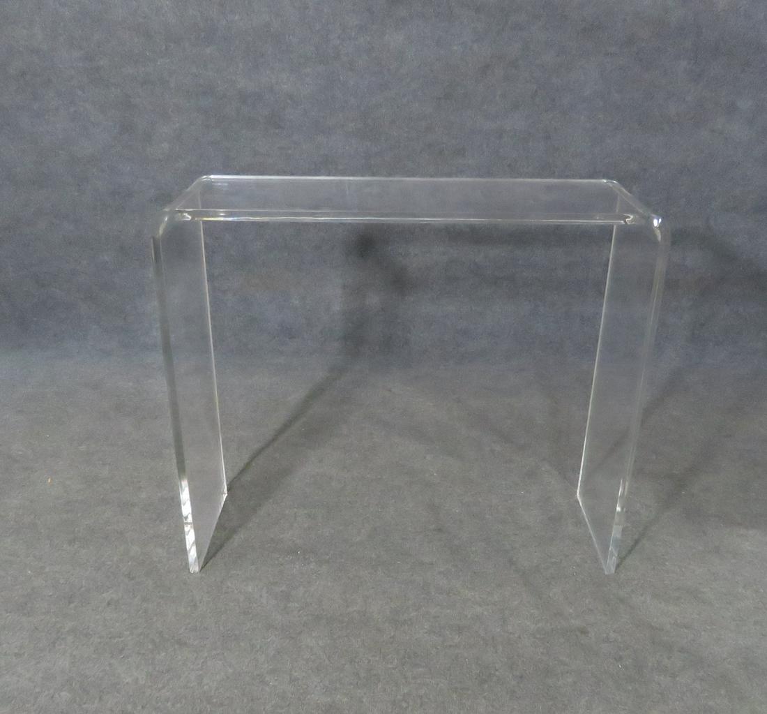 MCM LUCITE SMALL CONSOLE (1 of 6)