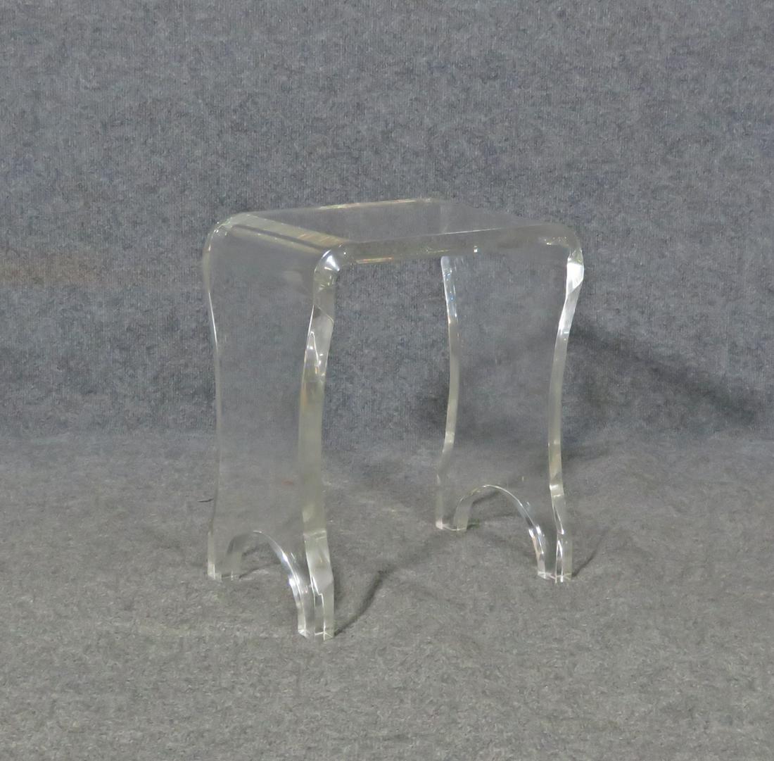 MCM LUCITE END TABLE (1 of 10)