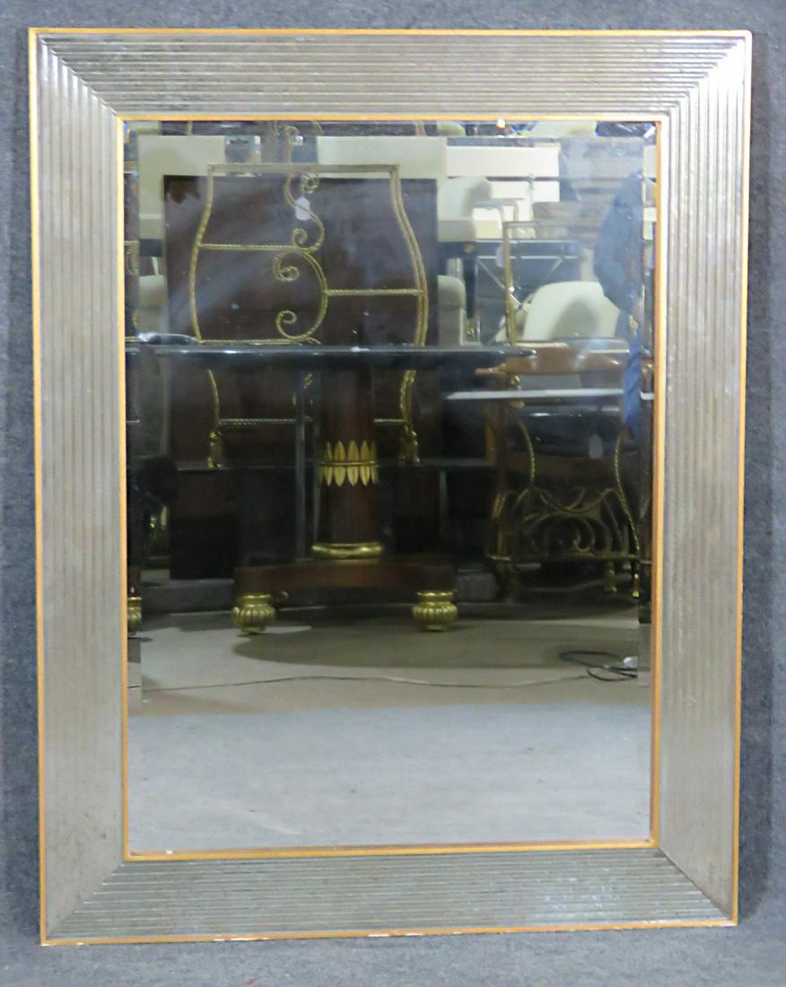 HOLLYWOOD REGENCY STYLE MIRROR w/ GLASS ACCENTS (1 of 10)