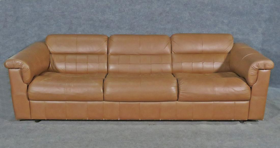 MCM BRAZILIAN LEATHER SOFA (1 of 9)