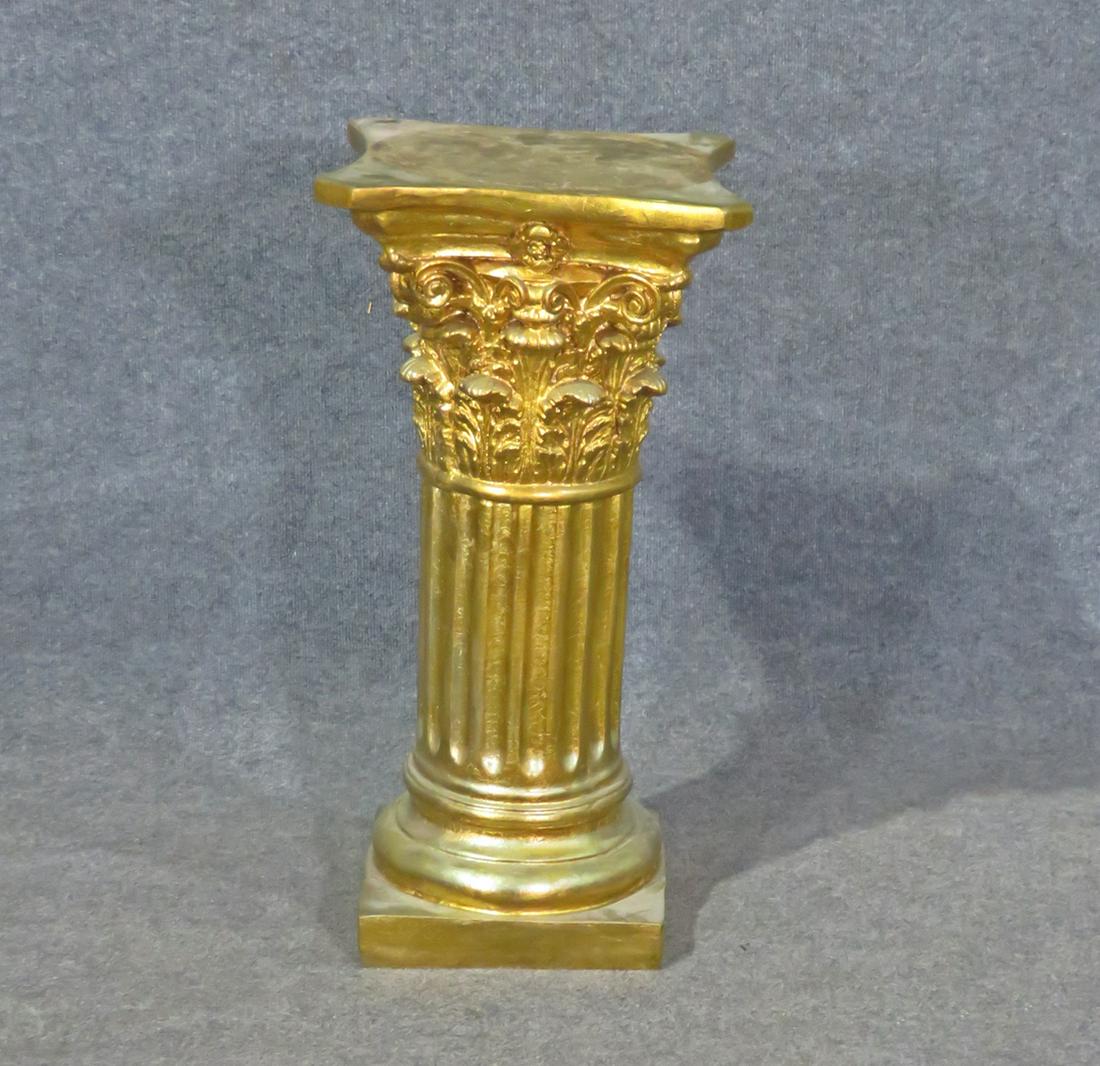 CARVED GOLD LEAF PEDESTAL (1 of 6)