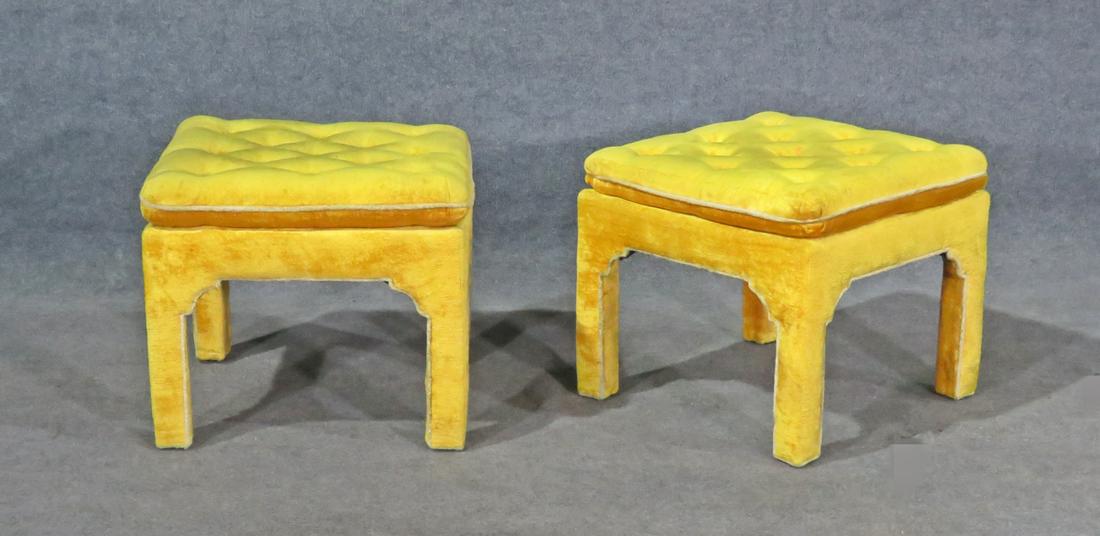 PAIR DOROTHY DRAPER STYLE BENCHES (1 of 10)