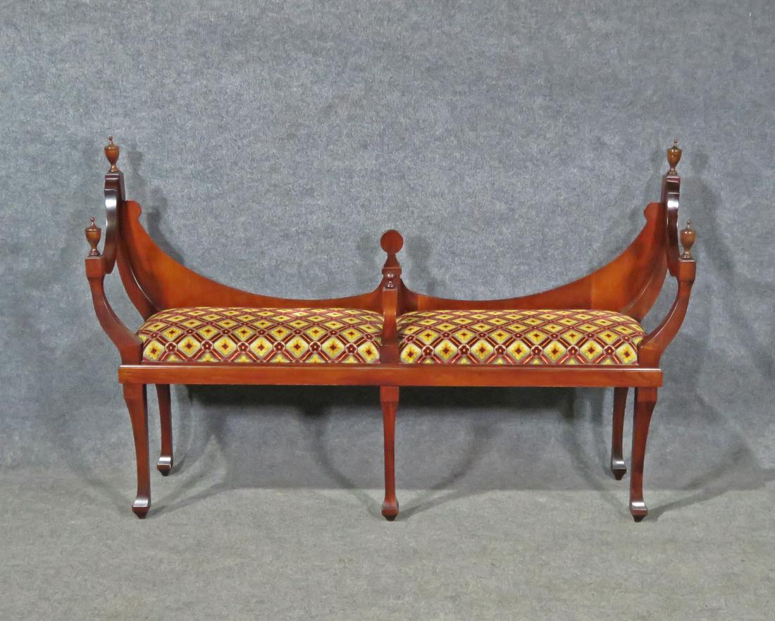 DOROTHY DRAPER STYLE DOUBLE BENCH (1 of 11)
