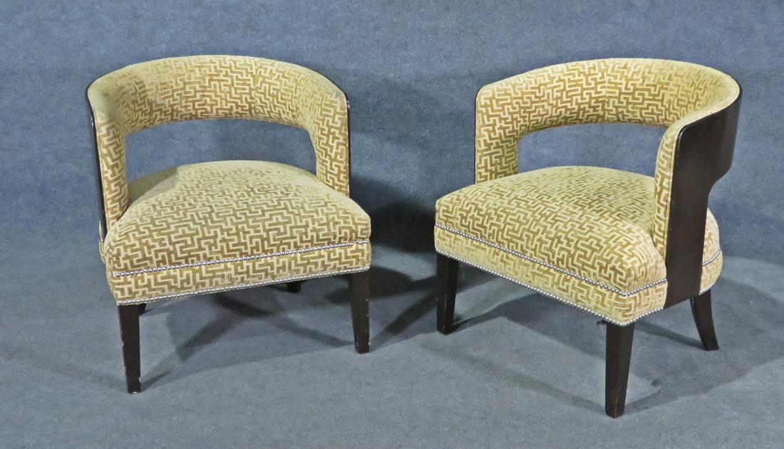PAIR MID CENTURY MODERN ARM CHAIRS (1 of 10)