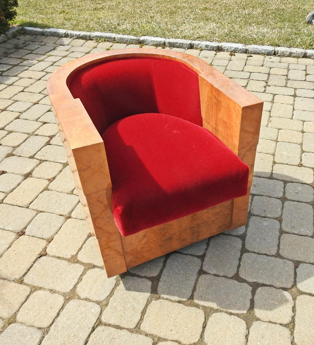 PACE MARIANI ART DECO SWIVEL LOUNGE CHAIR (1 of 10)
