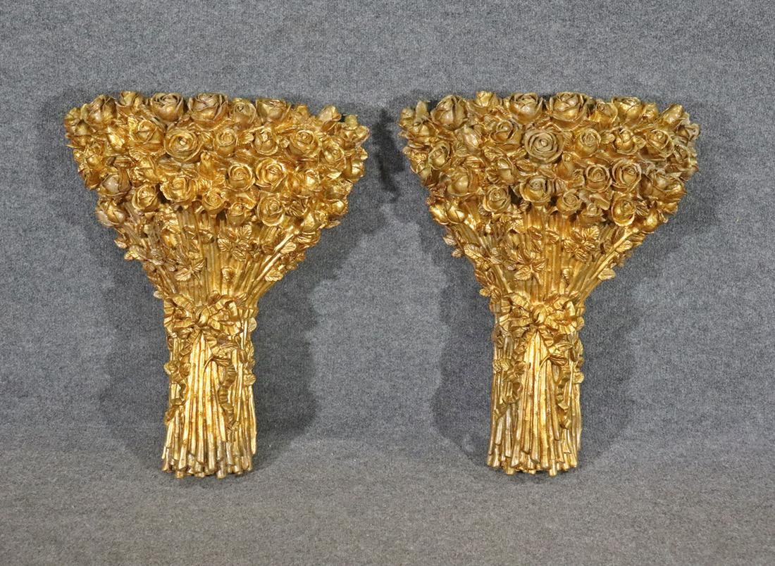 PAIR BELLE EPOQUE WALL BRACKETS (1 of 11)