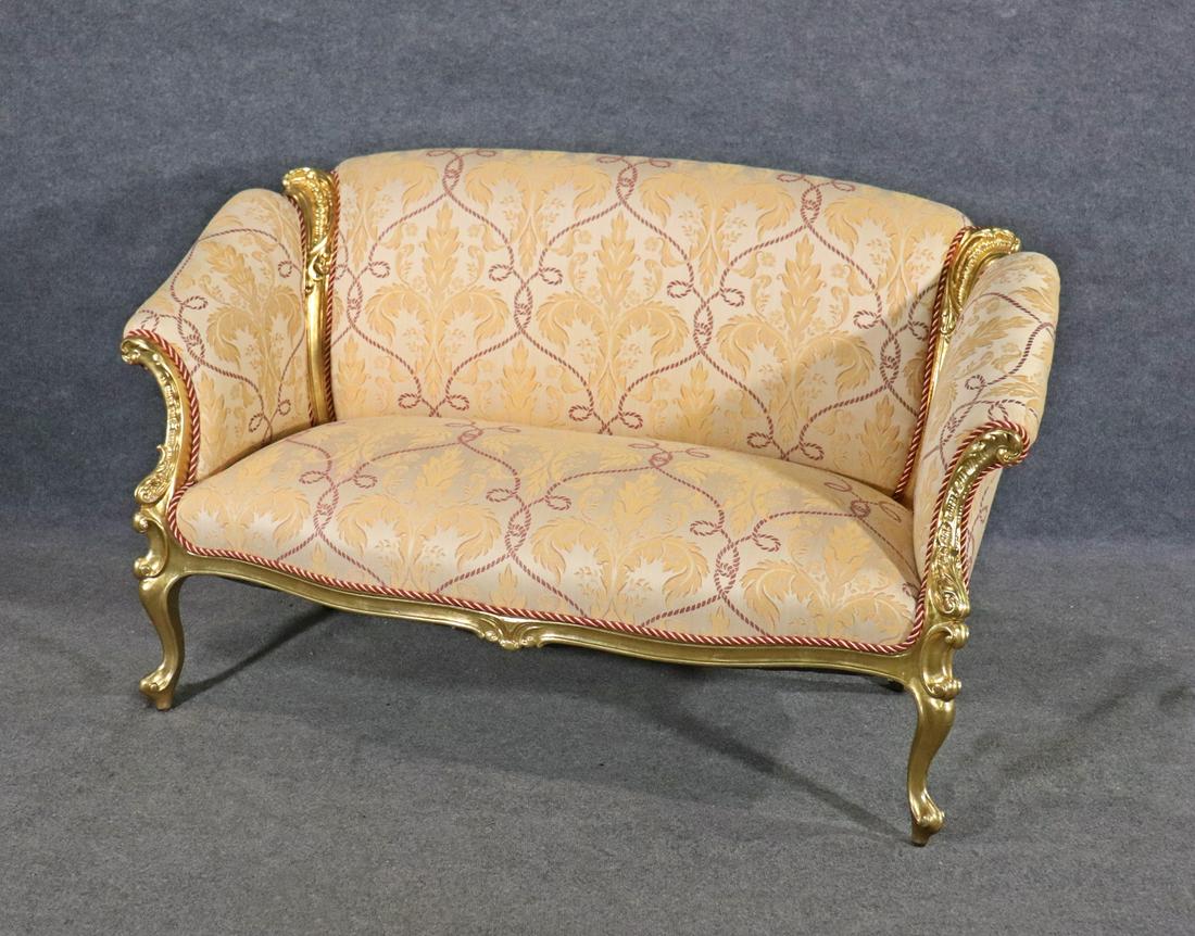 FRENCH UPHOLSTERED SETTEE (1 of 9)