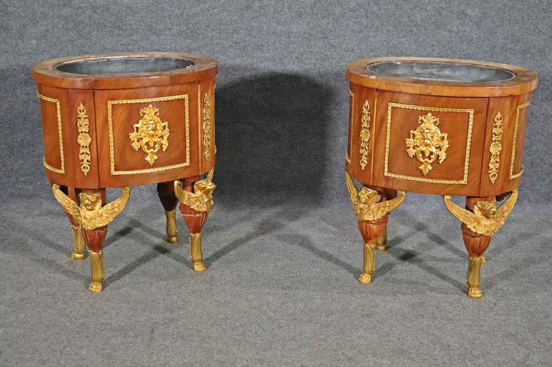 PAIR FRENCH EMPIRE STYLE PLANTERS (1 of 13)