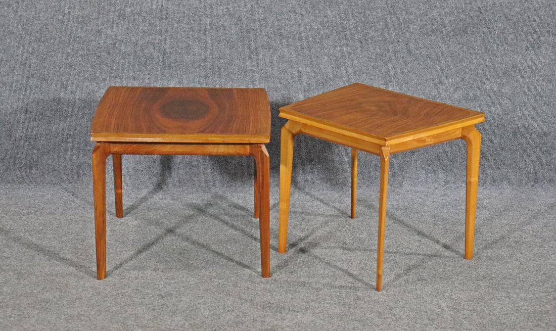 COMPANION PAIR MCM WOOD END TABLES (1 of 8)