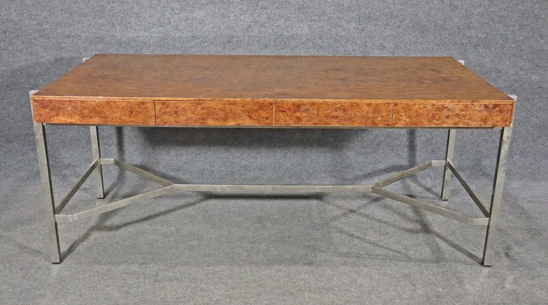 BURL WALNUT MILO BAUGHMAN DESK (1 of 10)