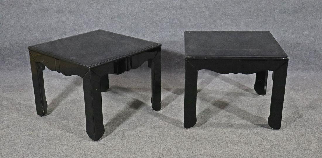PAIR HOLLYWOOD REGENCY STYLE  END TABLES (1 of 8)